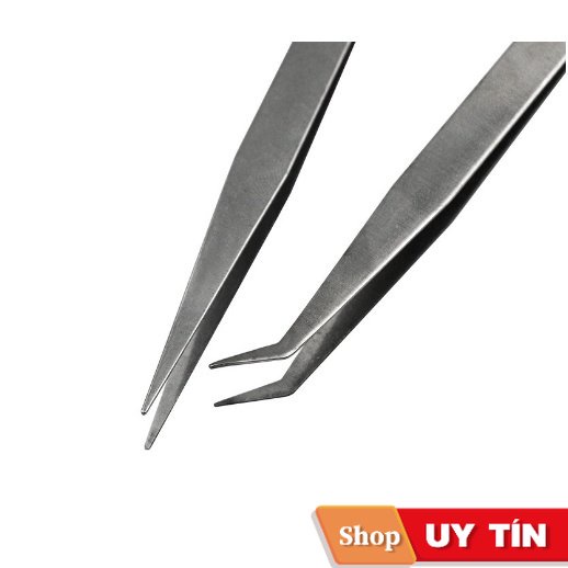 Bộ nhíp gắp lông tổ yến chuyên dụng/Nhíp gắp linh kiện/ Nhíp nối mi 1 thẳng 1 cong giá rẻ