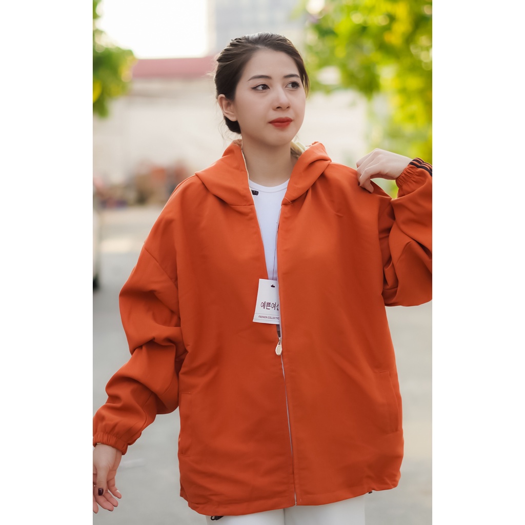 Áo khoác bomber Nữ đẹp form rộng chất Da Lộn 2 lớp phong cách Ulzzang 4YOUNG BL037