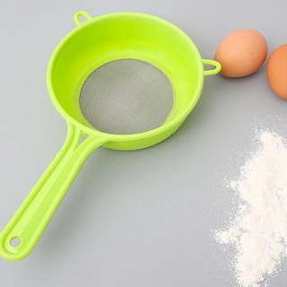Rây lọc lưới inox, khung nhựa size 25cm - Rây lọc cua, rây lọc cặn làm bánh