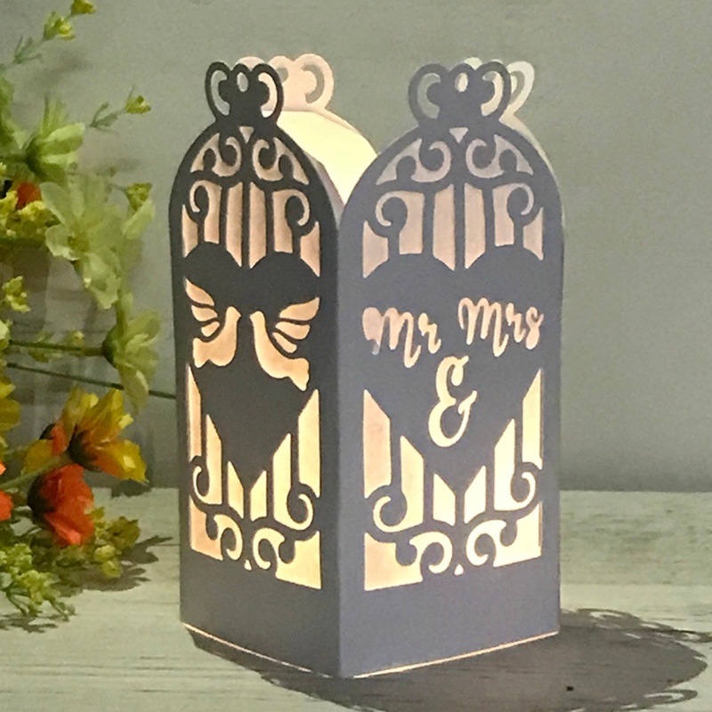 Khuôn Cắt Giấy Kim Loại Hình Lồng Đèn Cặp Đôi Xinh Xắn