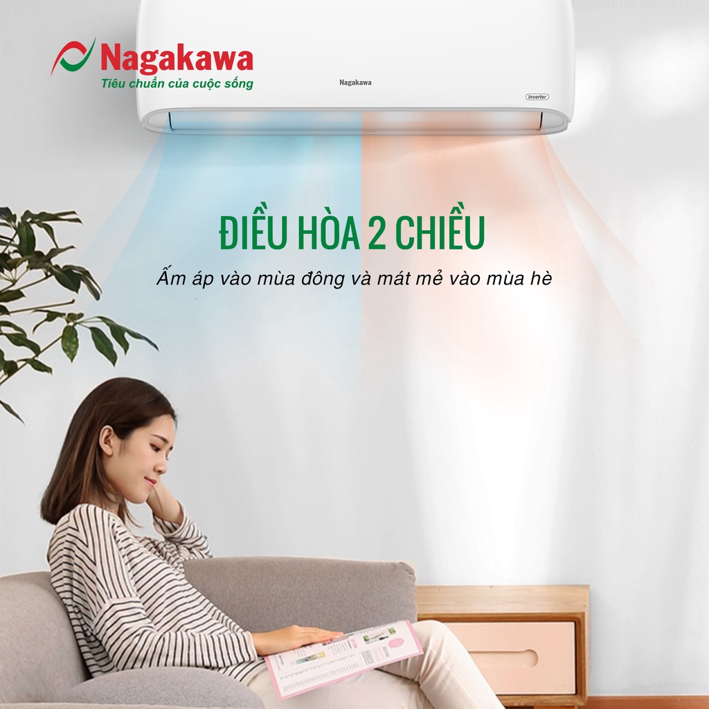 { Miễn phí vận chuyển+ Lắp đặt} Điều hòa/ Máy lạnh 2 chiều Inverter 12000 BTU/H NIS-A12R2H11- Made in Malaysia