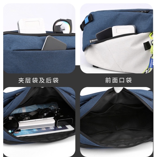 Túi Đeo Chéo Vai Cỡ Lớn Đa Năng Phong Cách Thể Thao Thời Trang Cho Nam