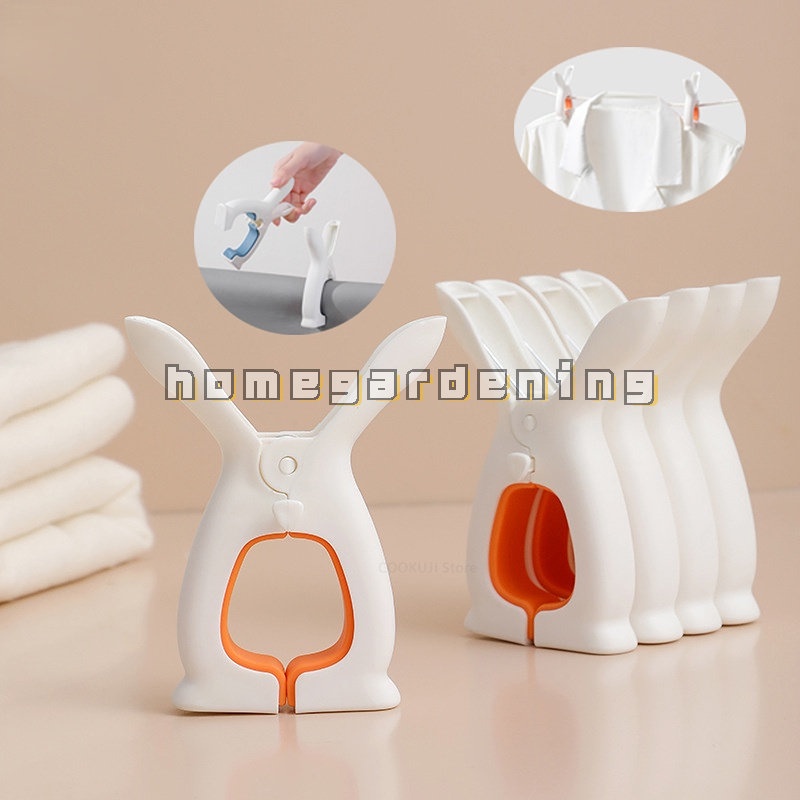 Kẹp Phơi Chăn Chống Gió Hình Tai Thỏ Sáng Tạo