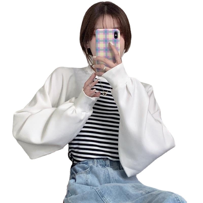 Áo Sweater Dáng Rộng Giả Hai Lớp Siêu Đẹp Phong Cách Thời Trang Mới 2023 Dành Cho Bạn Nữ