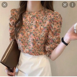 Áo len hoạ tiết hoa nhí