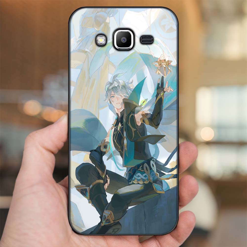 Ốp lưng Samsung J2 Prime, J3 2016, J5 2015 viền đen in hình Alhaitham Genshin Impact