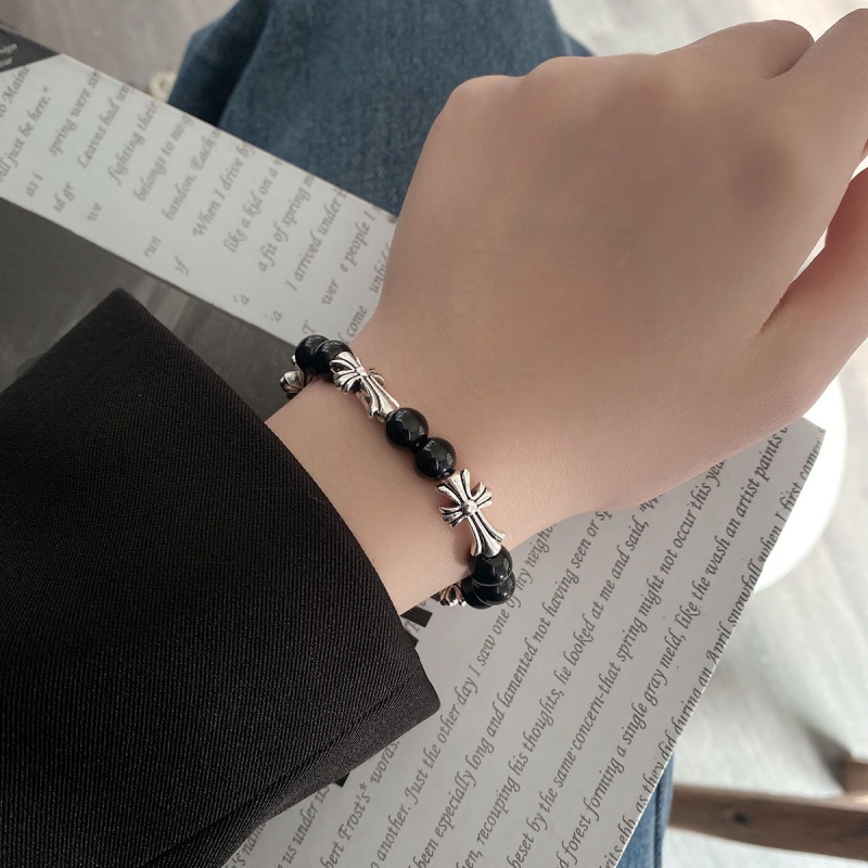 Vòng Tay Chuỗi Hạt Mặt Thánh Giá Unisex