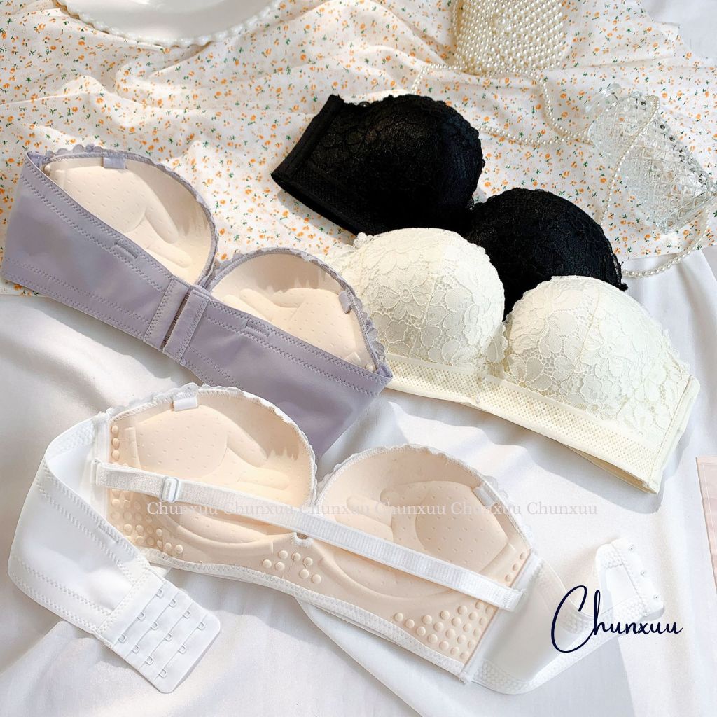 Áo cúp ngực nữ ren hoa gợi cảm CHUNXUU thiết kế không gọng đệm dày vừa ôm và nâng đẩy ngực- AV67