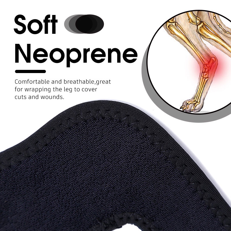 HamshMoc Đai Quấn Mềm Mại Bảo Vệ Vết Thương Chống Bong Gân Có Thể Điều Chỉnh Cho Thú Cưng