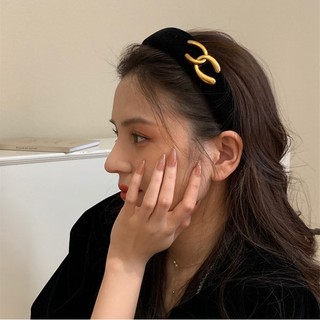 Bờm da PU cao cấp CC, băng đô cài tóc cho nữ