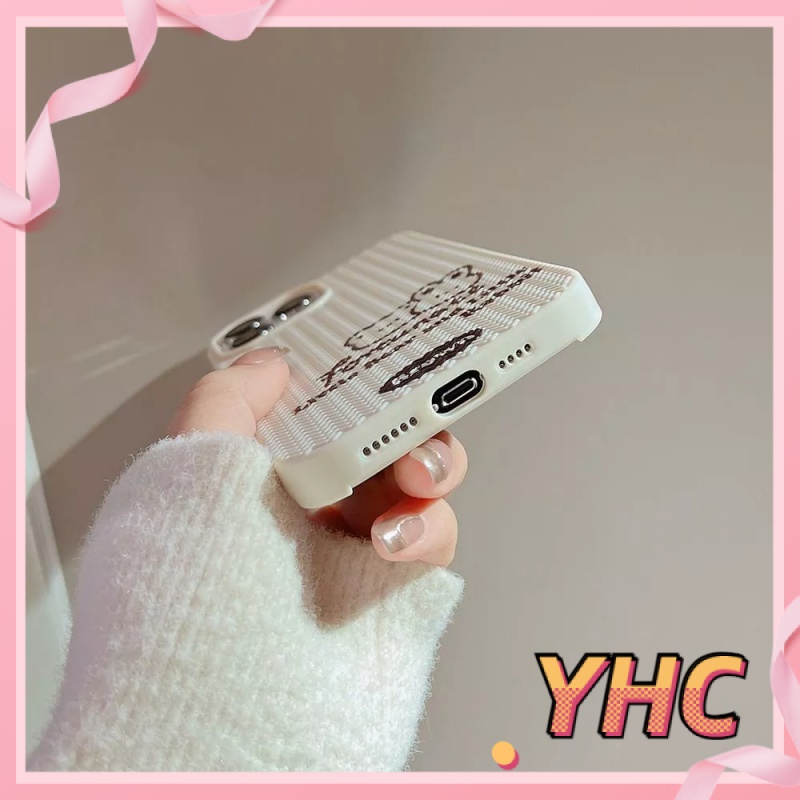 Ốp lưng phone Dệt gấu nhỏ màu vàng gạo đơn giản iPhone 6 / 6S / 6splus / se / 7 / 7plus / 8 / 8plus / X / xs / xsmax / 11 / 12 / 13 / 14 / Plus / Pro/Pro max-603