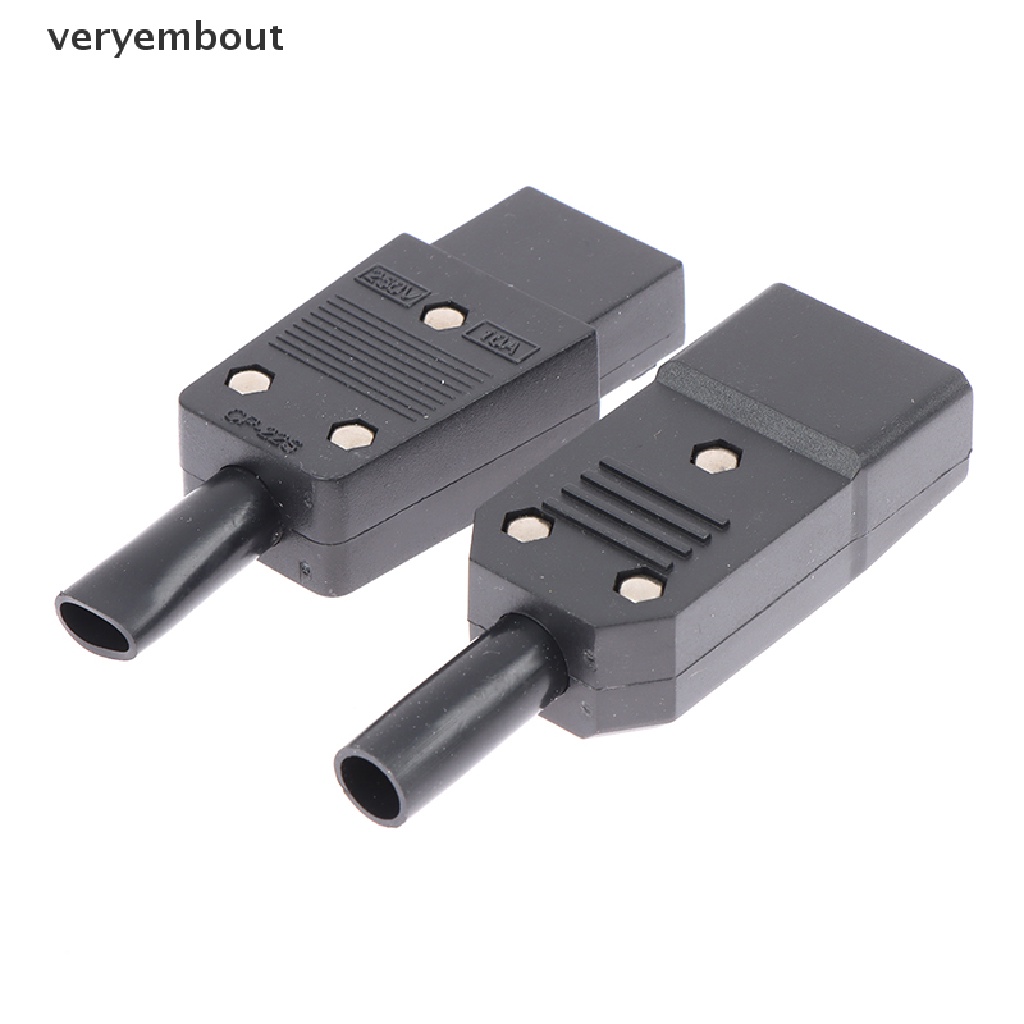 Đầu Nối Phích Cắm C13 C14 16A 250V 3 Chấu Tiện Dụng