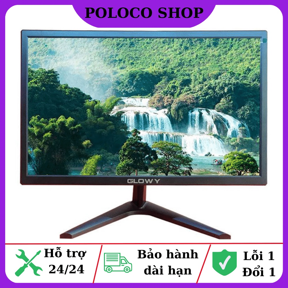 Màn hình máy tính Glowy 19 inch(GL19), màn hình PC thiết kế nhỏ gọn 1440x900 , 60-75Hz ,16,7 triệu màu - BH 24 Tháng