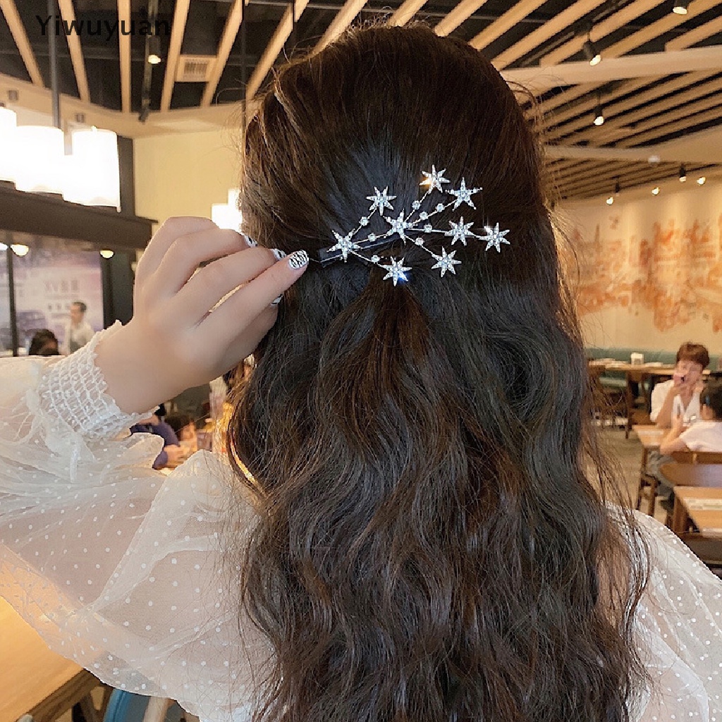 Kẹp Tóc Hình Ngôi Sao Đính Đá Thời Trang Cho Nữ