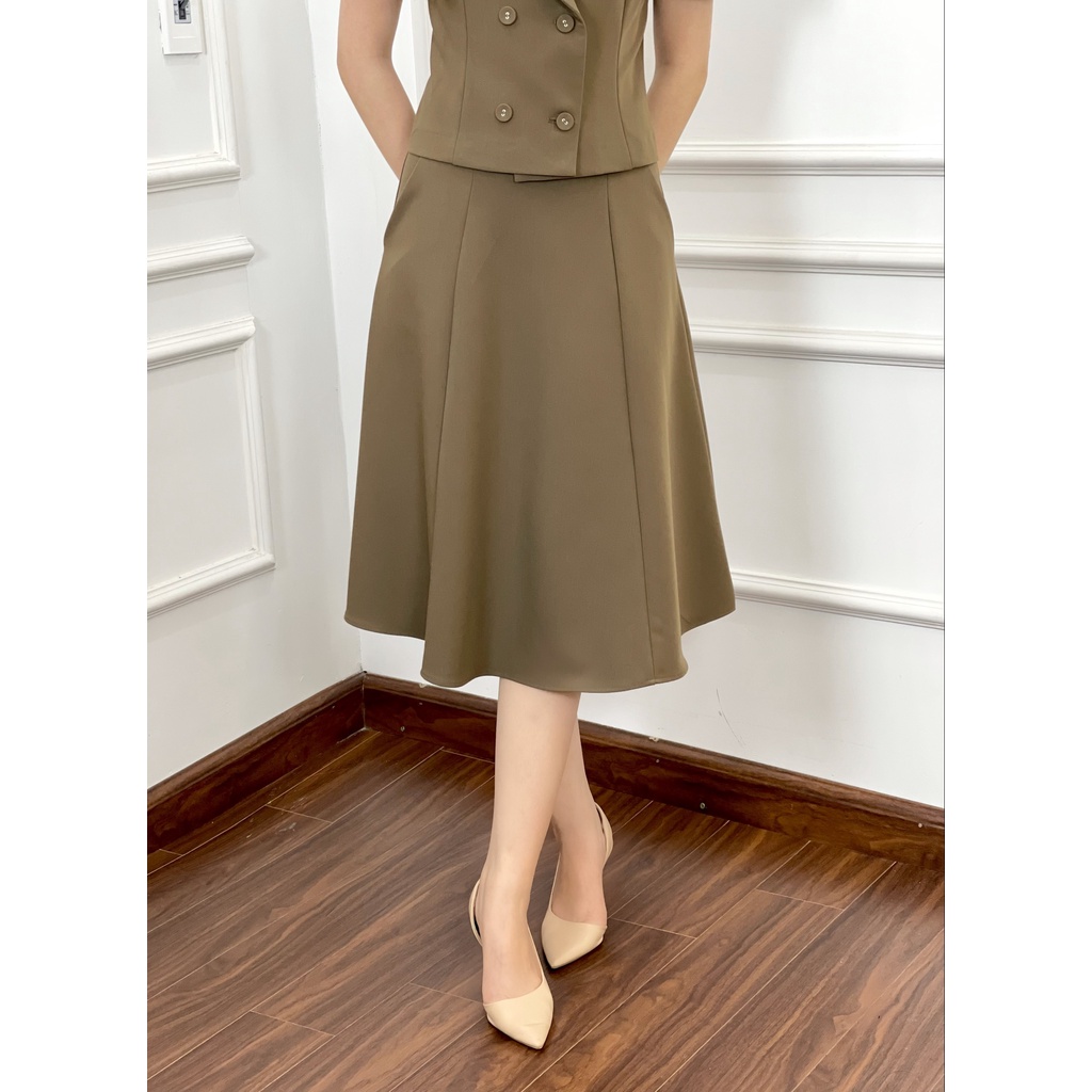 Bộ vest nữ công sở tay ngắn ( vest + chân váy ) chất Kaki 2 biên cao cấp Emvy Fahsion S106 | BigBuy360 - bigbuy360.vn