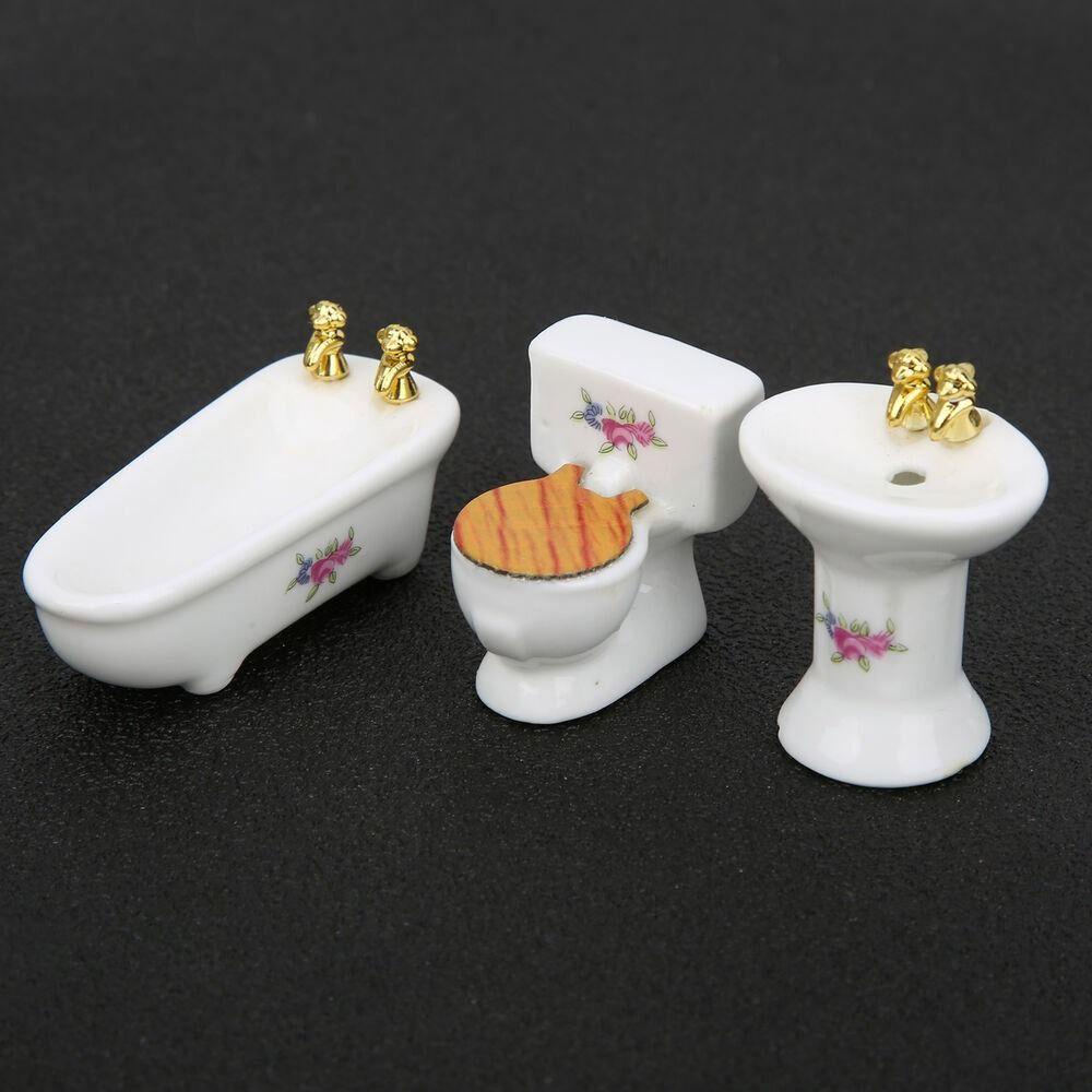 Mô Hình Nội Thất Phòng Tắm Tỉ Lệ 1 / 24 Trang Trí Nhà Búp Bê