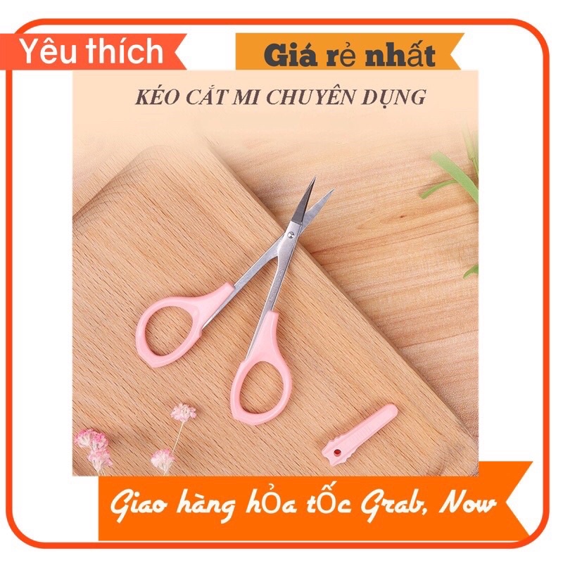 Kéo cắt mi giả đầu cong