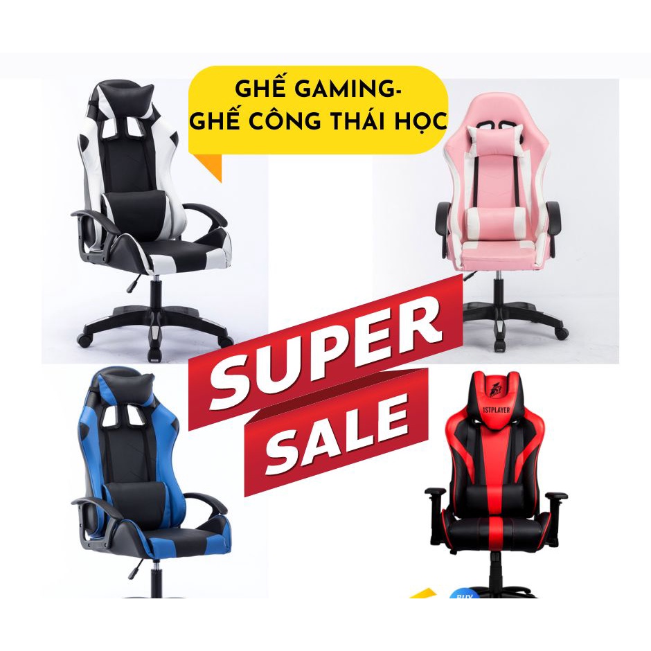 GHẾ GAMING CÔNG THÁI HỌC GIÁ RẺ KIỂU DÁNG THỜI THƯỢNG, CHỊU LỰC TỐT