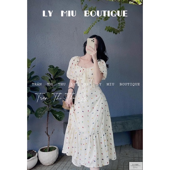 [ 𝐅𝐑𝐄𝐄 𝐒𝐇𝐈𝐏 ] Váy hoa đuôi cá nơ eo siêu xinh Vải đũi xốp nhăn QC mềm mát, có mút ngực, chun lưng ôm dáng dễ mặc