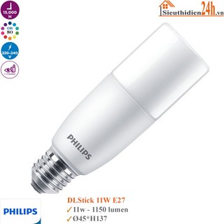 Bóng Đèn Led Philips DLStick 7W , 11W nhỏ gọn, tiết kiệm điện sử dụng thay thế bóng huỳnh quang