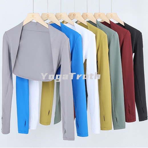 Áo Khoác Cardigan Ngắn Thanh Lịch Quyến Rũ Cho Nữ Tập Yoga