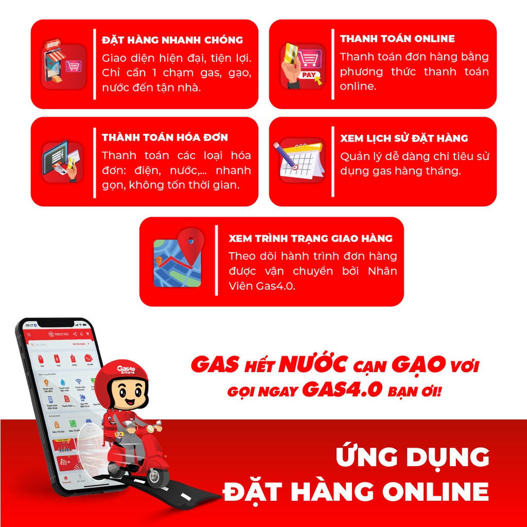 Toàn Quốc [E-Voucher] Gas4.0 &more - Ưu đãi 50k cho sản phẩm bình Gas Phoenix 12kg