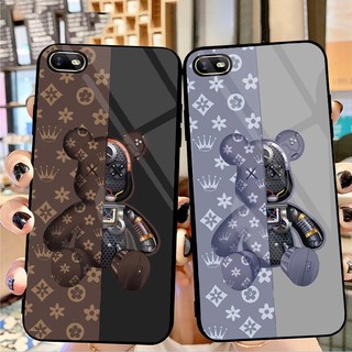 Ốp lưng oppo a1k, realme c2 mặt kính 3d cao cấp