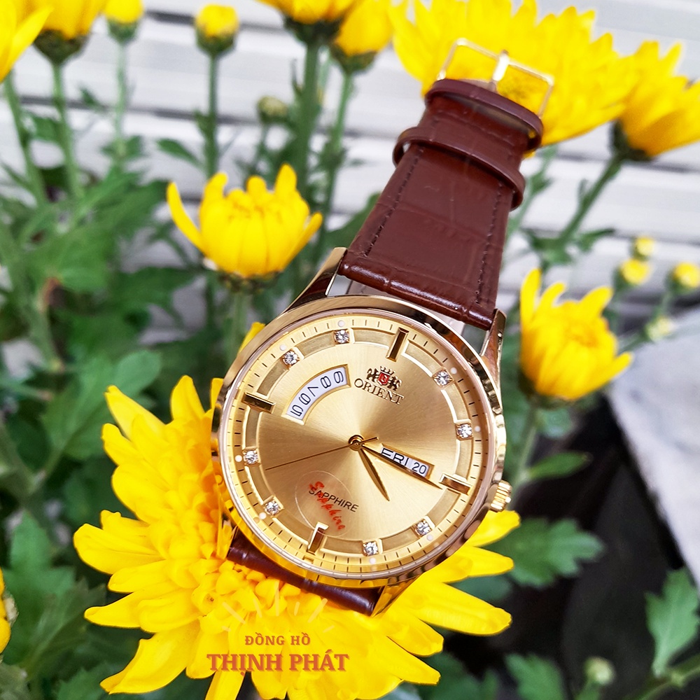 Đồng hồ Nam O.rient Dây Da Kính Sapphire Case 40mm