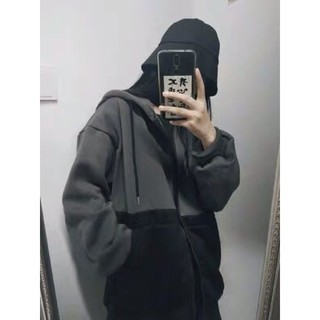 [ SẴN ] Áo Khoác Nỉ Đen Xám Unisex ( Có ảnh thật )