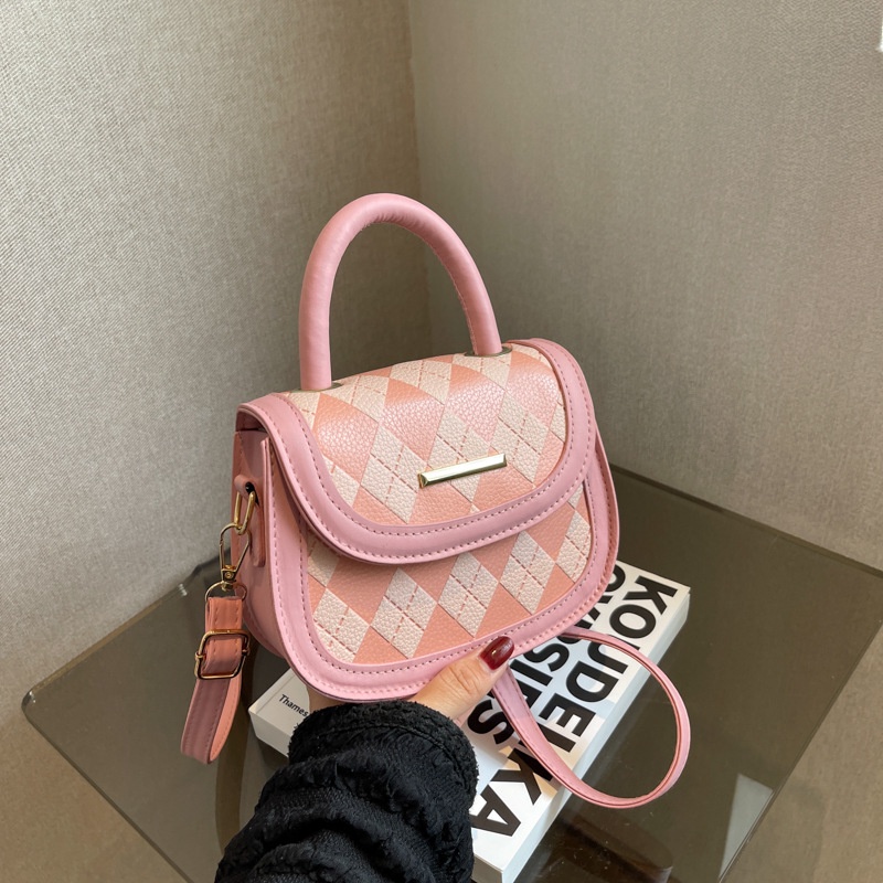 Túi Đeo Chéo Hình Thoi Đơn Giản Thời Trang Mùa Xuân 2023 Phong Cách Phương Tây