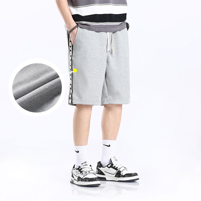 Quần Short Thể Thao Plus Size Lưng Thun Rút Dây Thời Trang Nam Năng Động M-5XL