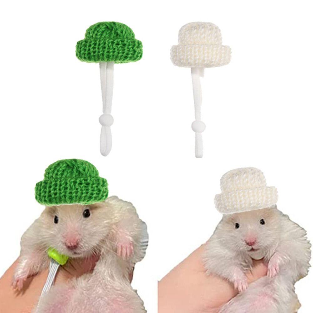 Mũ Dệt Kim Mềm Mại Co Giãn Nhiều Màu Sắc Có Dây Đeo Cằm Cho Chuột Hamster / Heo Guinea