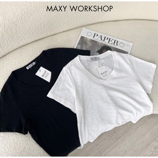 Áo thun cổ tim V neck basic tee Maxy Workshop