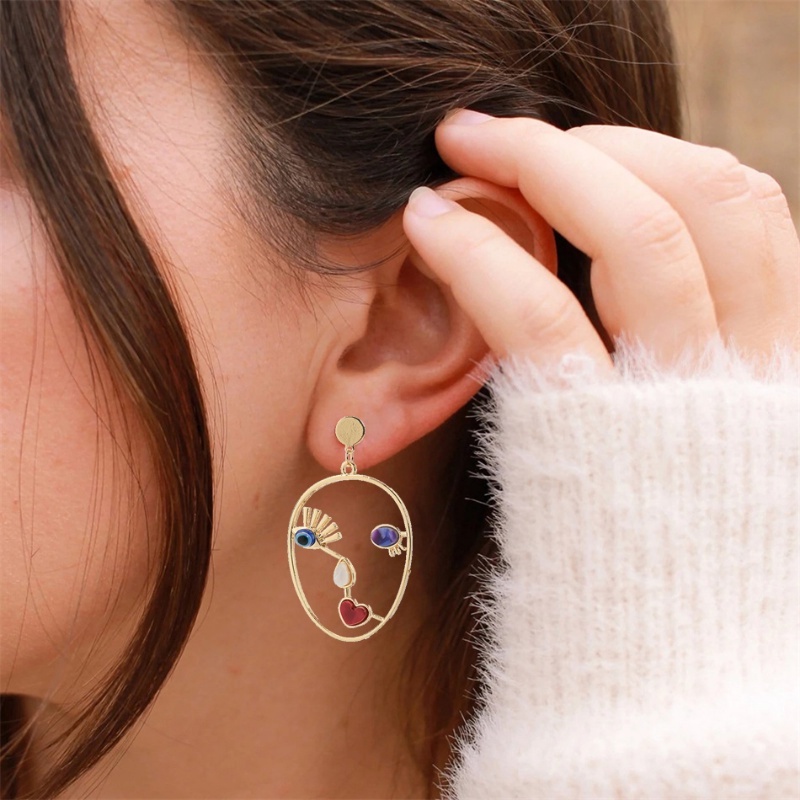 1 Đôi Bông Tai Hình Giọt Nước Phong Cách Punk Cổ Điển Thời Trang Dành Cho Nữ