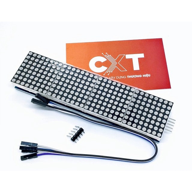 Module LED matrix 8x32 MAX7219 màu xanh dương