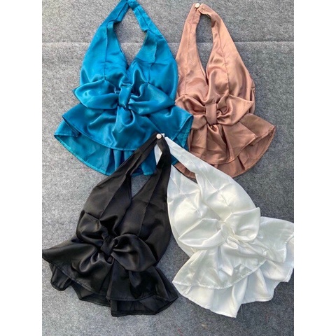 Áo Yếm Nơ Có Mút Phi Bóng