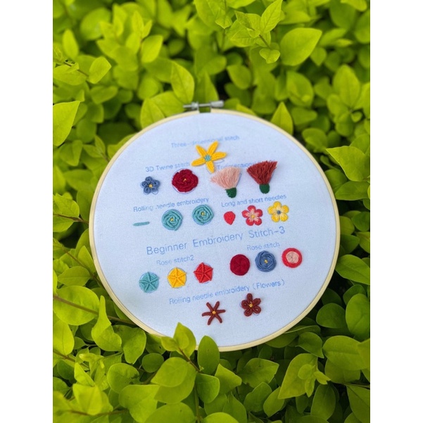 Set tập thêu 30 mũi cơ bản cho người mới bắt đầu