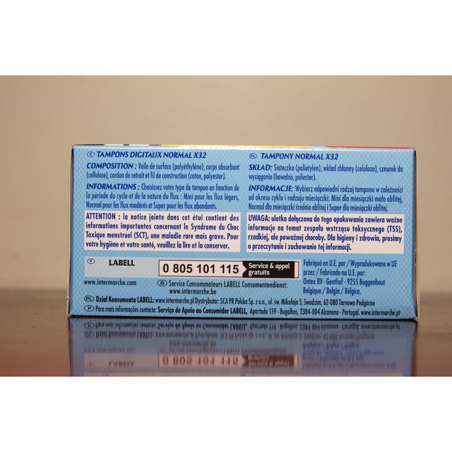 Tampon Labell dạng que ngày thường không cần đẩy 32M