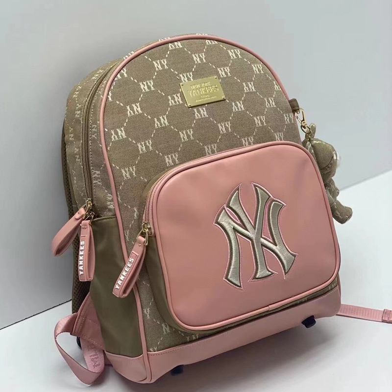 Hàng Có Sẵn Ba Lô In Nhãn Lớn Phối Màu Thời Trang Mùa Thu Hàn Quốc MLB Mới 2022