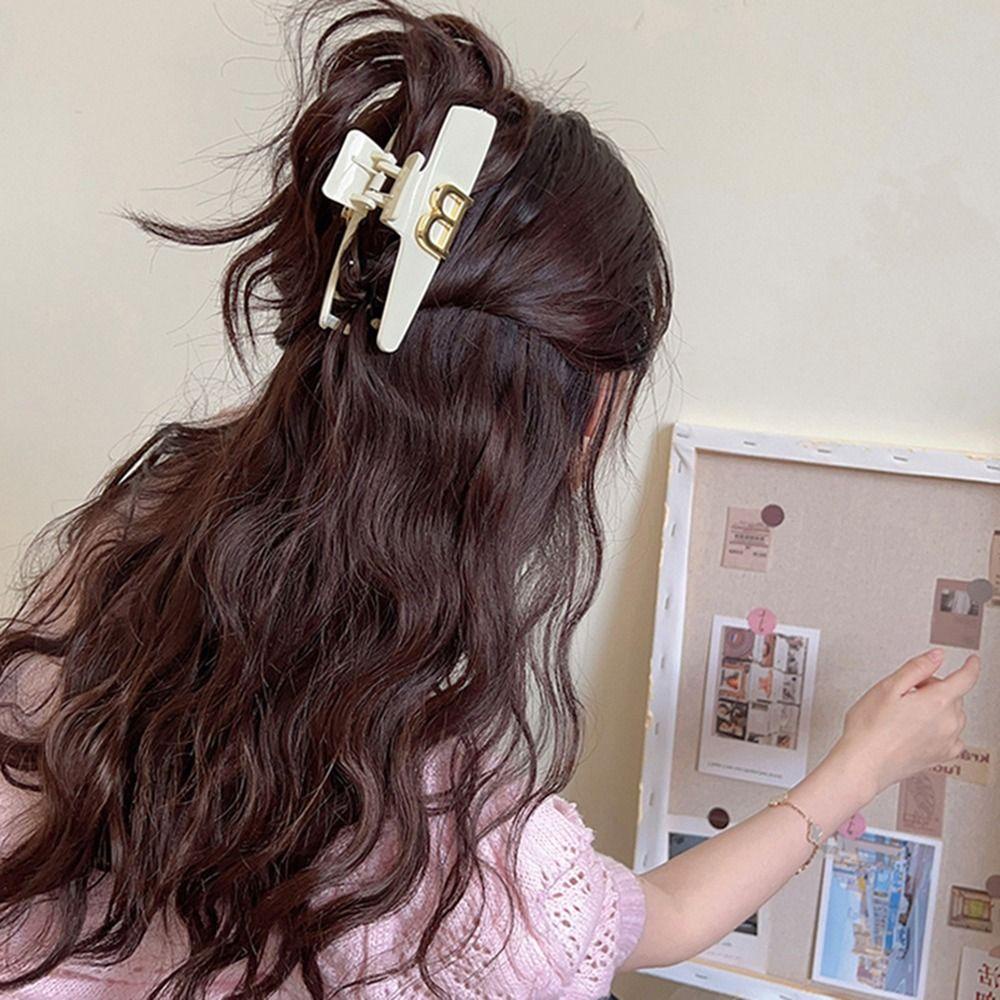 Kẹp Tóc Đuôi Ngựa Hình Cá Mập Axit Acetic Thanh Lịch Cho Nữ