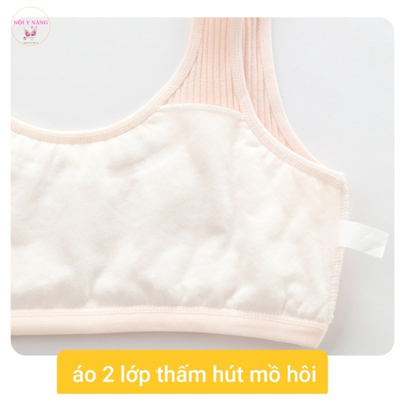 Áo lá học sinh cấp 2 cấp 3 áo lót cho bé gái đồ lót bé gái bra học sinh từ 35-50kg NYN327