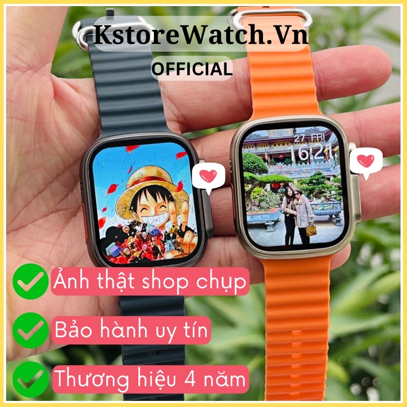 Đồng Hồ Thông Minh Watch Ultra Pro Màn Hình Siêu Tràn 2.2 Inch HD Nghe Gọi Khử Nhiễu Tải Game Cảm Biến Thật