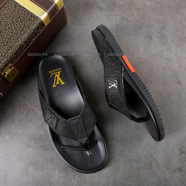 Dép kẹp nam LV cao cấp chất lượng, dép nam lv