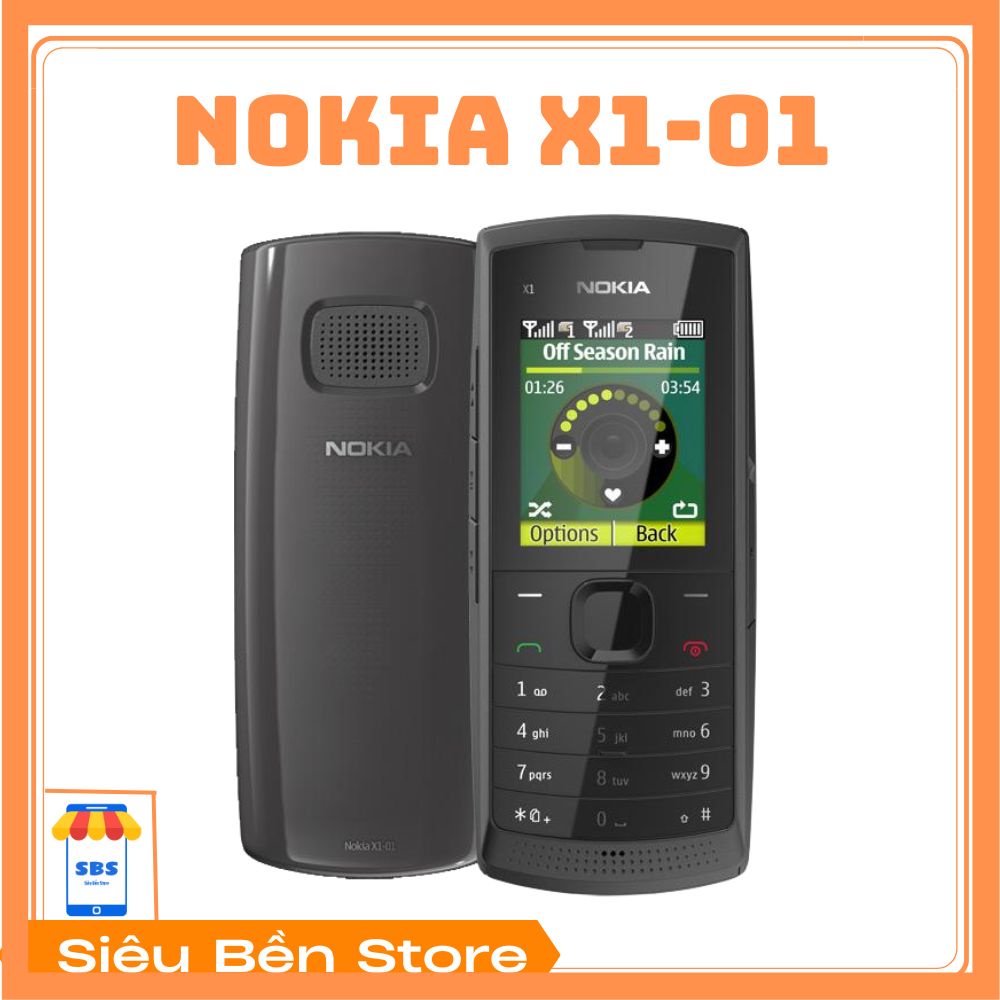 Điện thoại Nokia X1-01 2 SIM Pin Trâu - Nghe Nhạc To