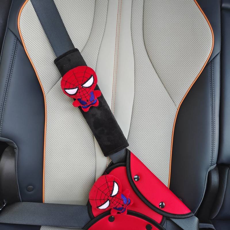 Car Children's Short Velvet Warm Safety Belt Adjustment Holder Baby Anti-Strangulation Neck Car Seat Auxiliary Strap car interior products