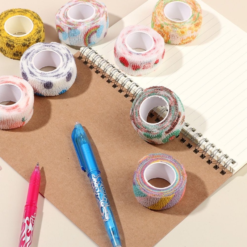 Băng Quấn Bảo Vệ Khớp Ngón Tay Co Giãn Thoáng Khí Thoải Mái In Họa Tiết Đáng Yêu