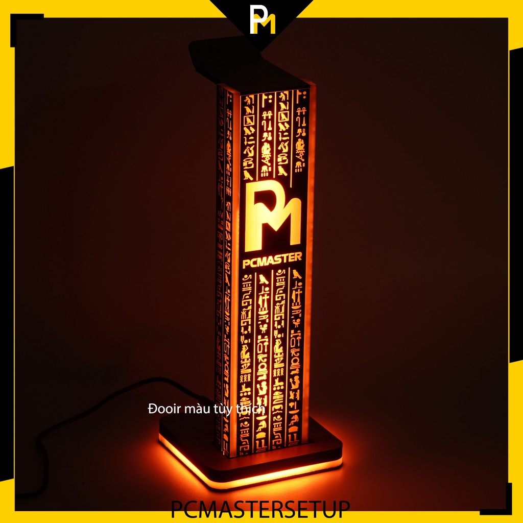 Giá đỡ tai nghe rgb dùng để treo tai nghe loại Premium điều khiển từ xa 300 hiệu ứng PCMASTER