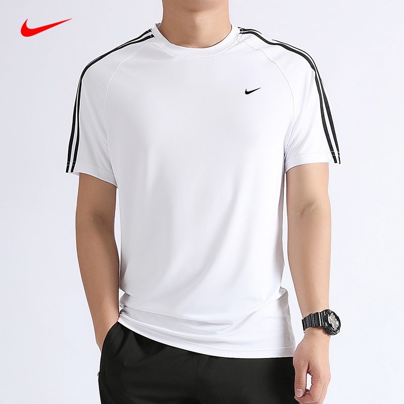 Áo Thun Thể Thao Nike 100% Chính Hãng Tay Ngắn Mau Khô Thoáng Khí Cho Nam [M-8XL]