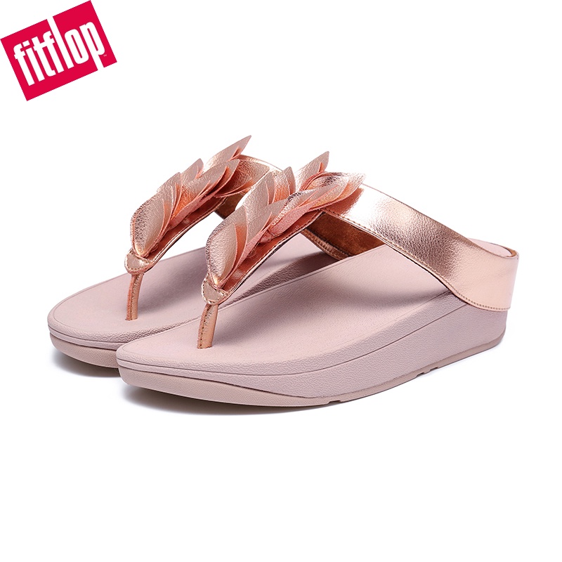Sandal Fitf-l-o-p-s BB7 Fino Lá-Thongs-Rose Vàng