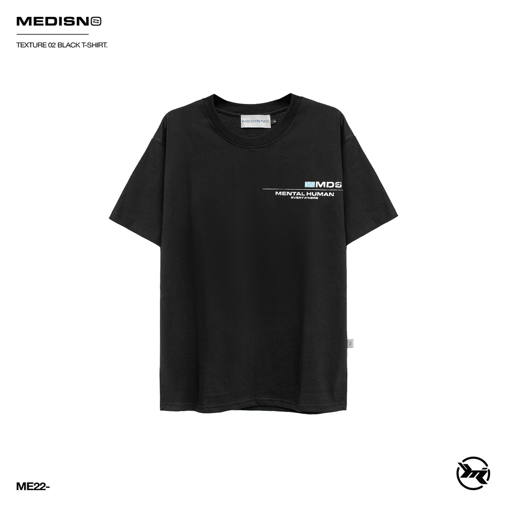 MEDISN - Áo thun TEXTURE 02 T-SHIRT/ BLACK